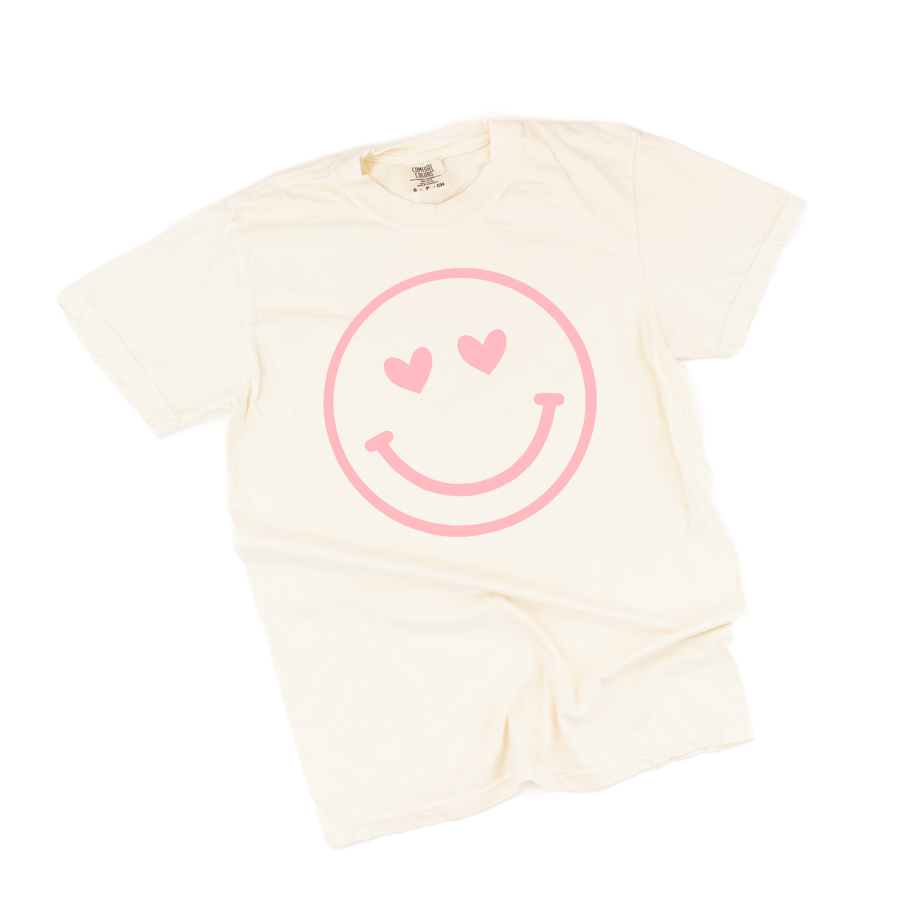 Heart Eyes Smiley Face - Comfort Colors Tee Little Mama Shirt Shop