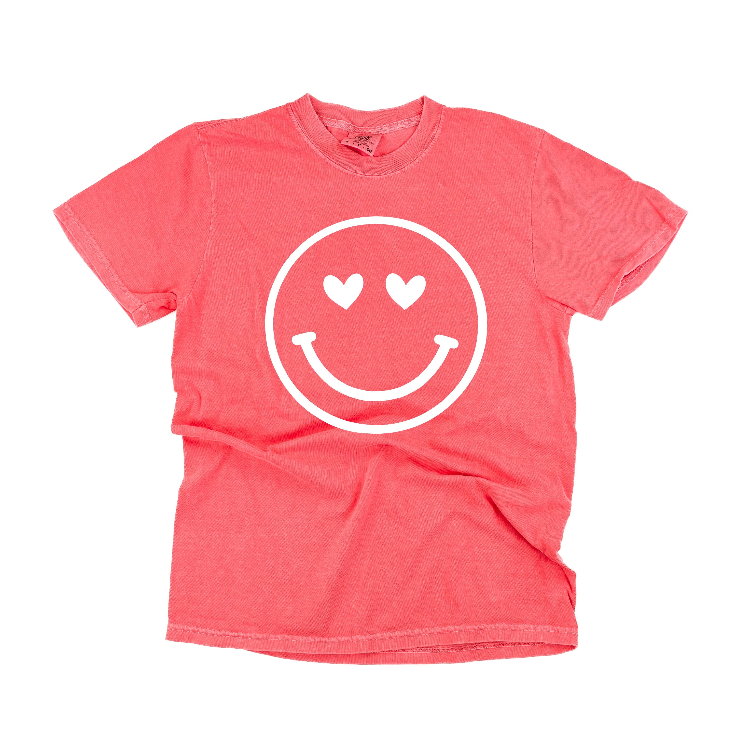 Heart Eyes Smiley Face - Comfort Colors Tee Little Mama Shirt Shop
