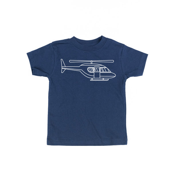 HELICOPTER - Minimalist Design - Short Sleeve Child Shirt