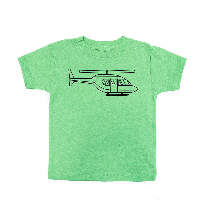 HELICOPTER - Minimalist Design - Short Sleeve Child Shirt