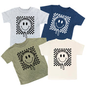 Hello (Choose Your Grade) - Checker Smiley - Child Tee Little Mama Shirt Shop