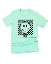 Hello (Choose Your Grade) - Checker Smiley - Unisex Tee Little Mama Shirt Shop