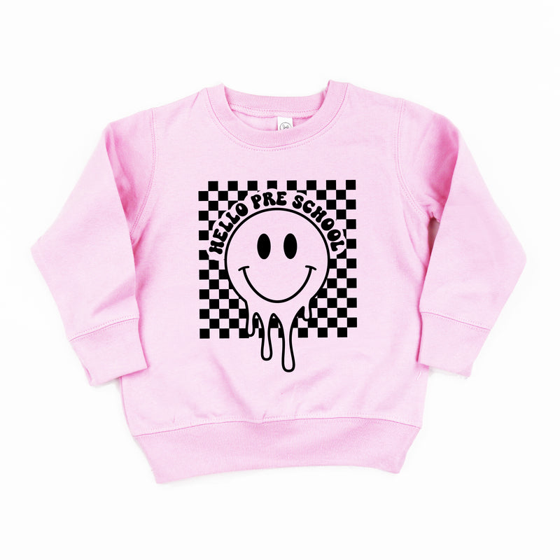Hello Pre School - Checker Smiley - Child Sweater