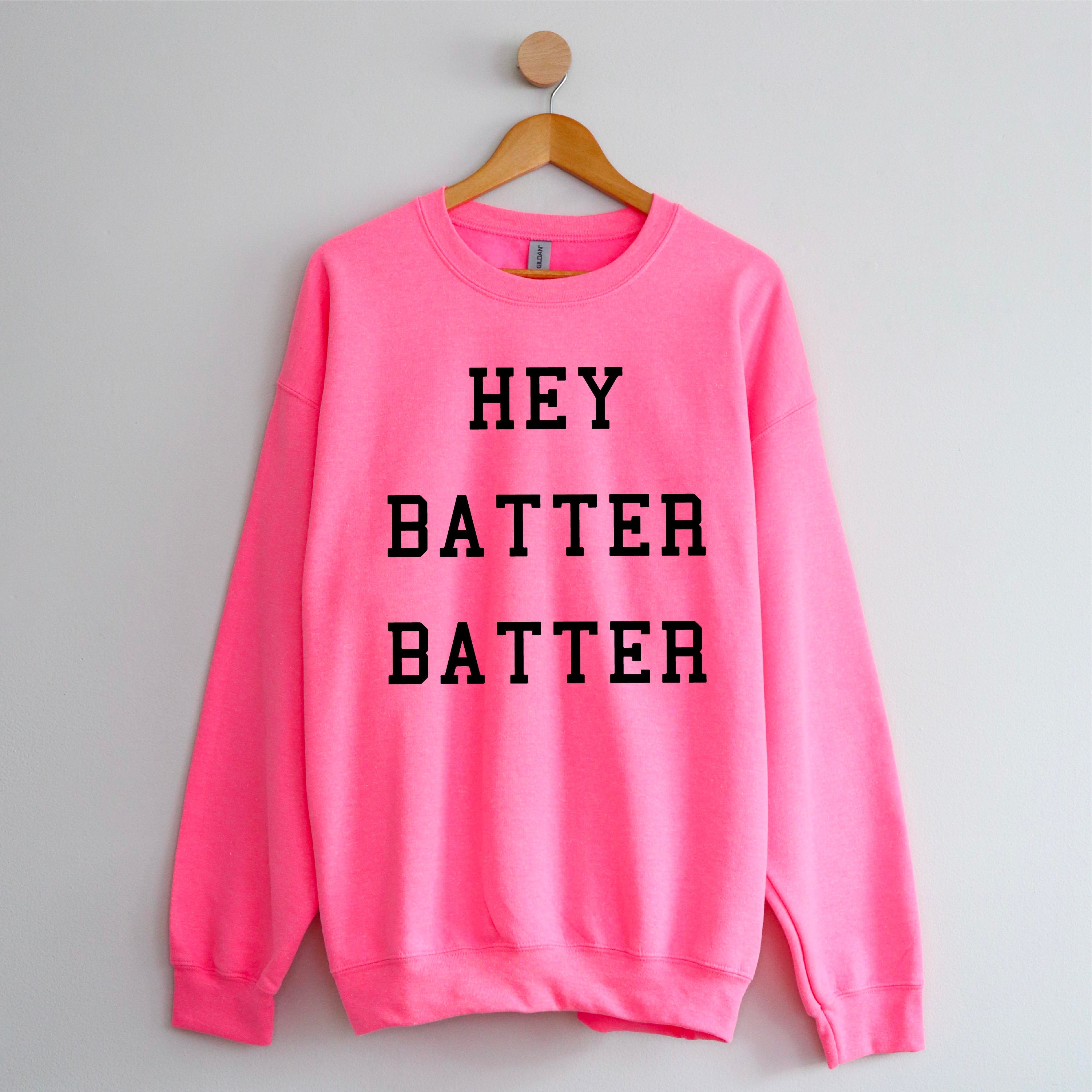 Hey Batter Batter - BASIC Fleece Little Mama Shirt Shop LLC