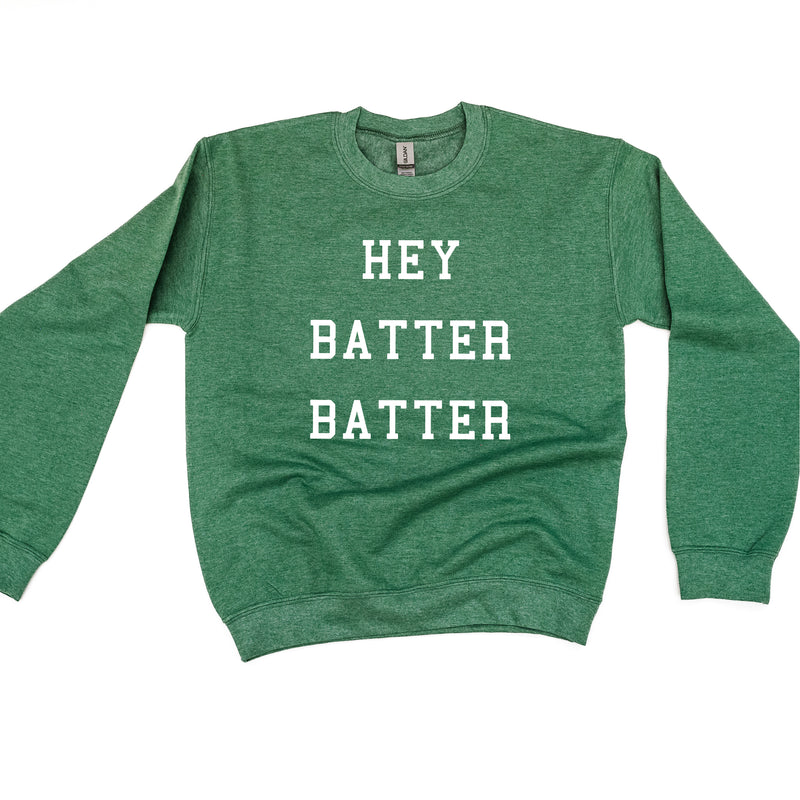 Hey Batter Batter - BASIC FLEECE CREWNECK