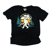 Big Foot - Hide And Seek World Champ - Black Comfort Colors Tee Little Mama Shirt Shop