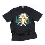 Big Foot - Hide And Seek World Champ - Black Comfort Colors Tee Little Mama Shirt Shop