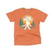 Big Foot - Hide And Seek World Champ - Black Comfort Colors Tee Little Mama Shirt Shop