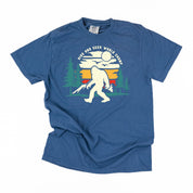 Big Foot - Hide And Seek World Champ - Black Comfort Colors Tee Little Mama Shirt Shop