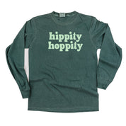 Hippity Hoppity - LONG SLEEVE Comfort Colors Tee Little Mama Shirt Shop