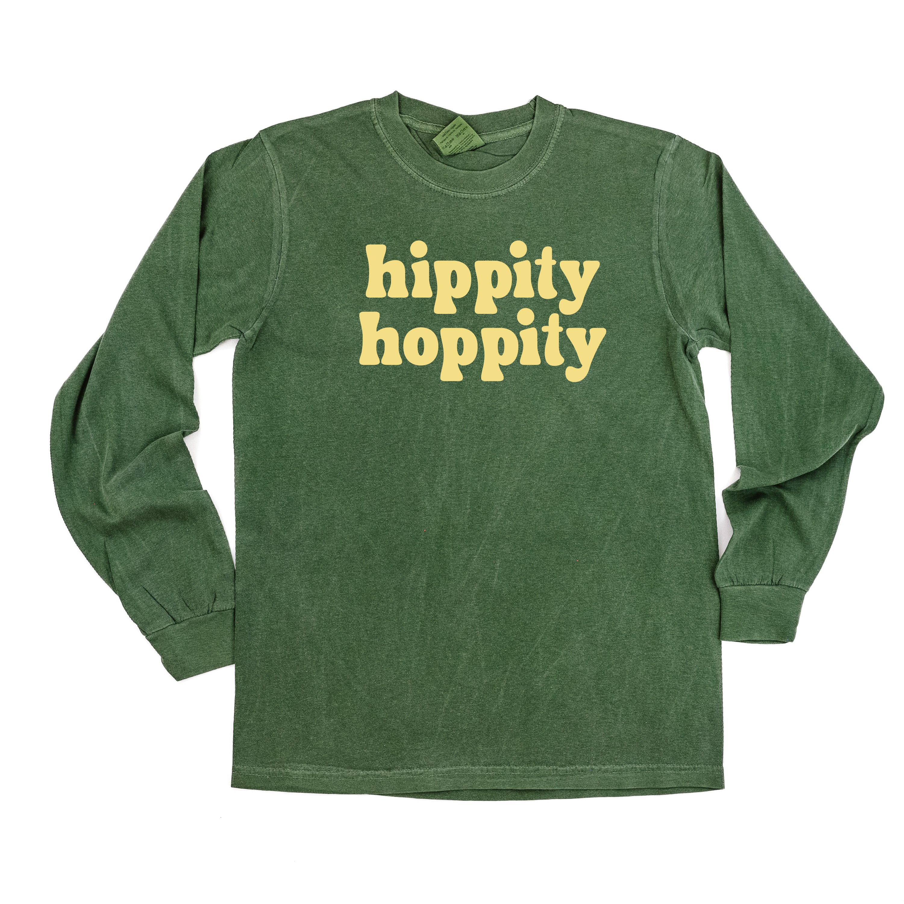 Hippity Hoppity - LONG SLEEVE Comfort Colors Tee Little Mama Shirt Shop