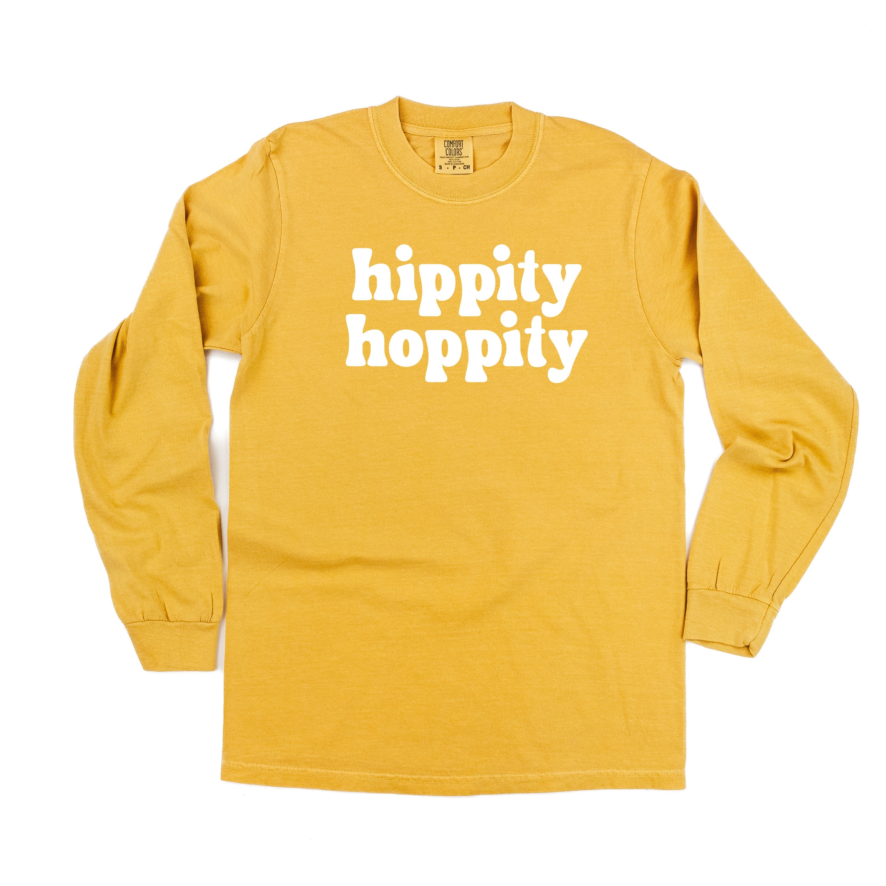 Hippity Hoppity - LONG SLEEVE Comfort Colors Tee Little Mama Shirt Shop