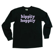 Hippity Hoppity - LONG SLEEVE Comfort Colors Tee Little Mama Shirt Shop