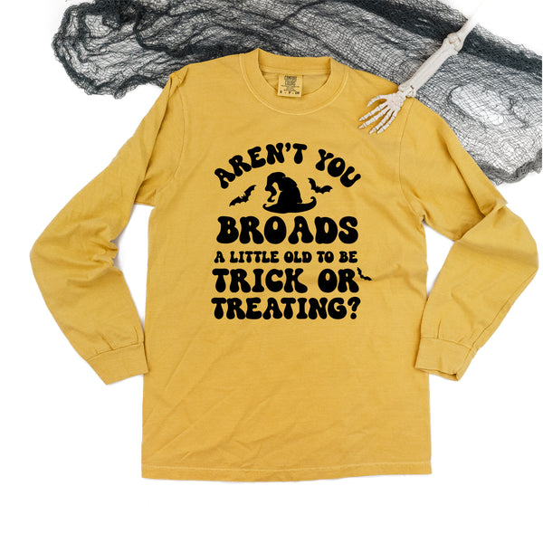 Aren't You Broads a Little Old to be Trick or Treating? - LONG SLEEVE COMFORT COLORS TEE