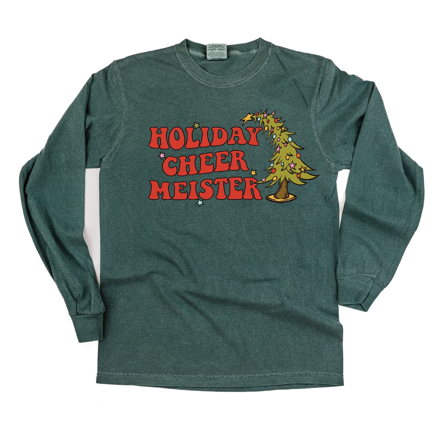 Holiday Cheer Meister - LONG SLEEVE Comfort Colors Tee Little Mama Shirt Shop