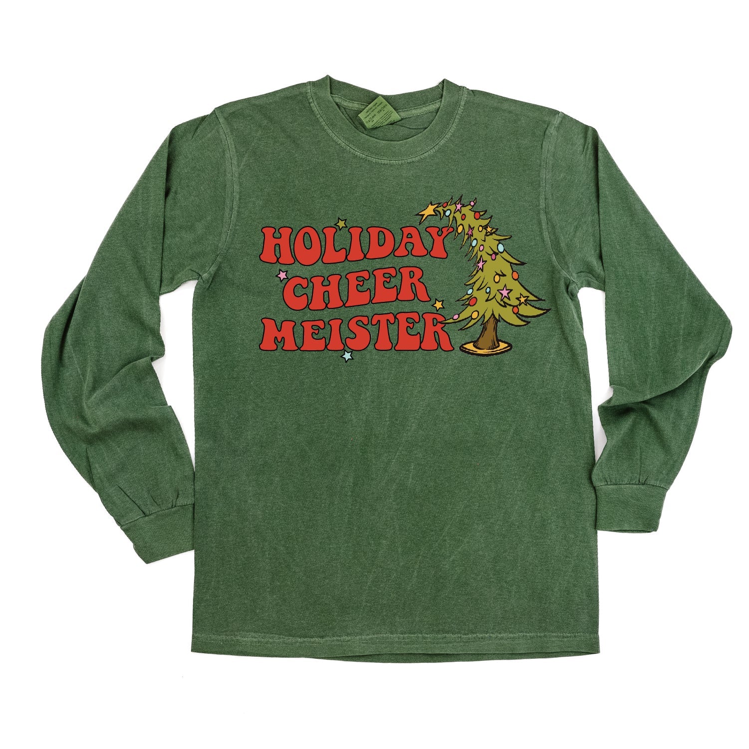 Holiday Cheer Meister - LONG SLEEVE Comfort Colors Tee Little Mama Shirt Shop