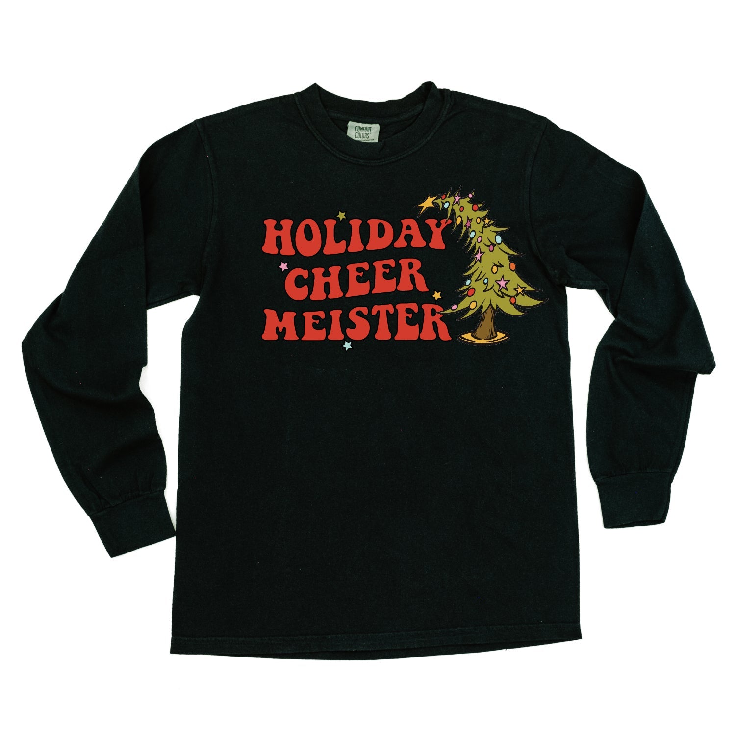 Holiday Cheer Meister - LONG SLEEVE Comfort Colors Tee Little Mama Shirt Shop