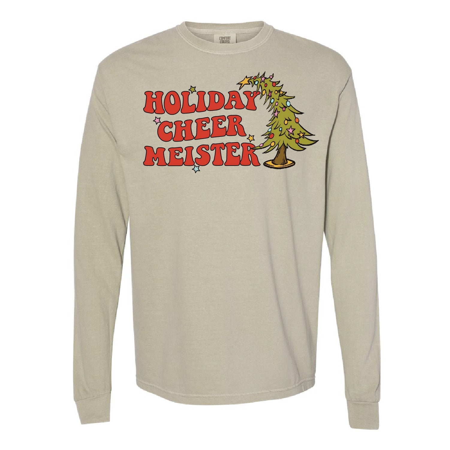Holiday Cheer Meister - LONG SLEEVE Comfort Colors Tee Little Mama Shirt Shop