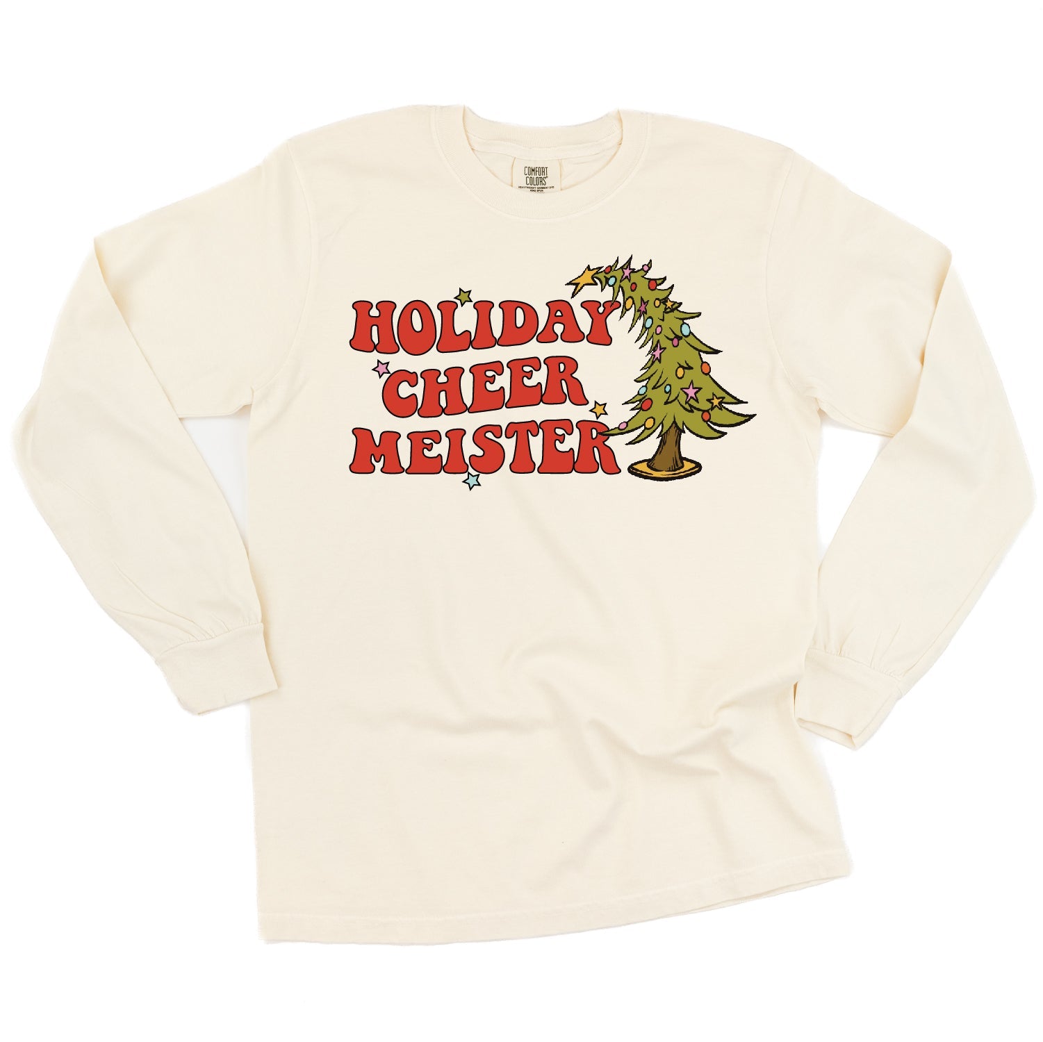 Holiday Cheer Meister - LONG SLEEVE Comfort Colors Tee Little Mama Shirt Shop
