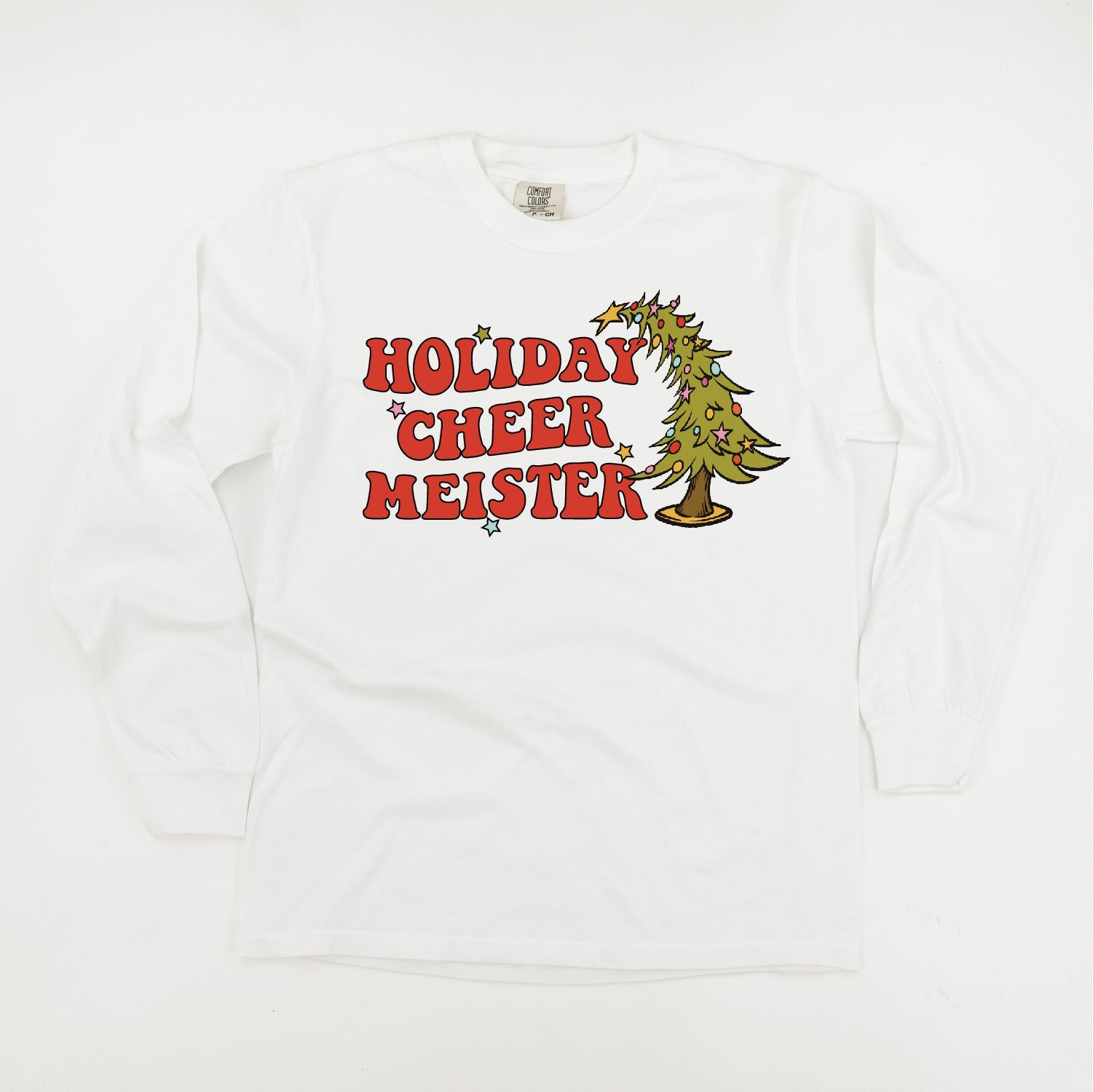 Holiday Cheer Meister - LONG SLEEVE Comfort Colors Tee Little Mama Shirt Shop