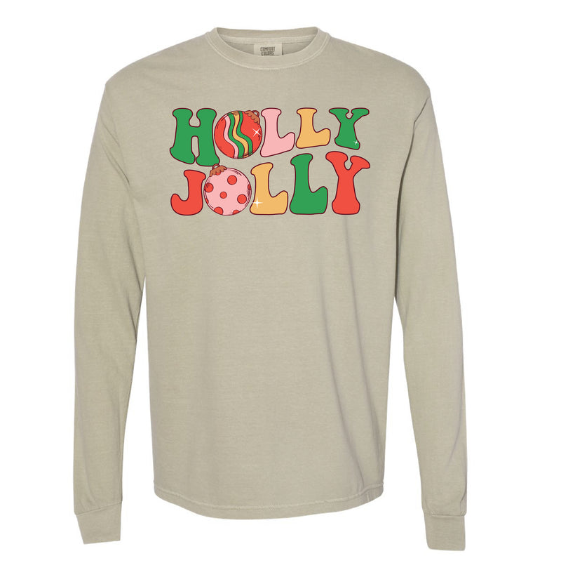 Holly Jolly - LONG SLEEVE Comfort Colors Tee