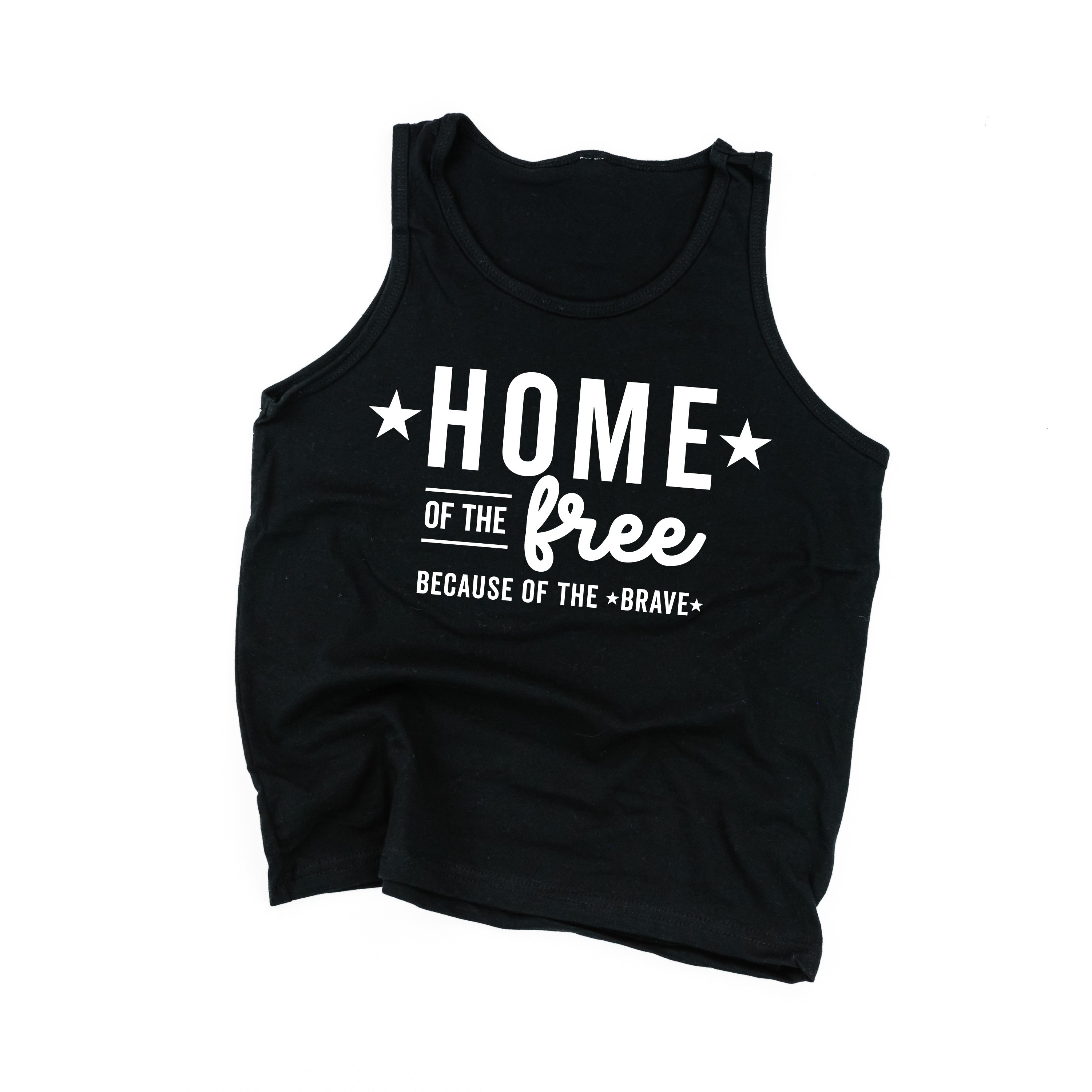 Home Of The Free Because Of The Brave - Child Jersey TANK Little Mama Shirt Shop
