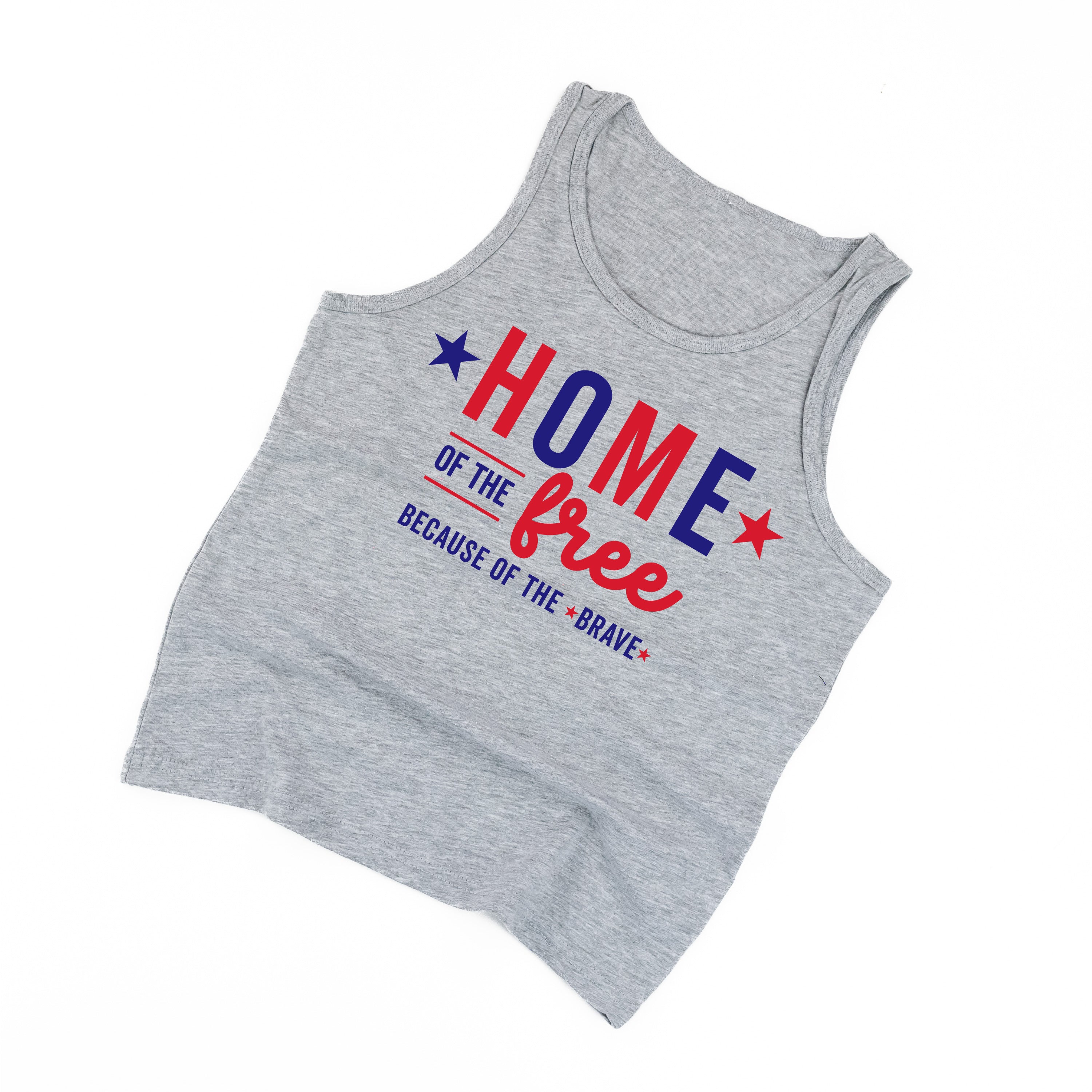 Home Of The Free Because Of The Brave - Child Jersey TANK Little Mama Shirt Shop