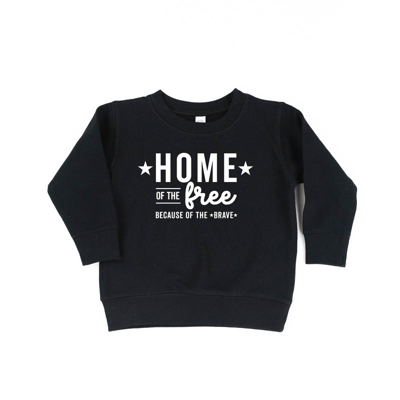 HOME OF THE FREE BECAUSE OF THE BRAVE - Child Sweater