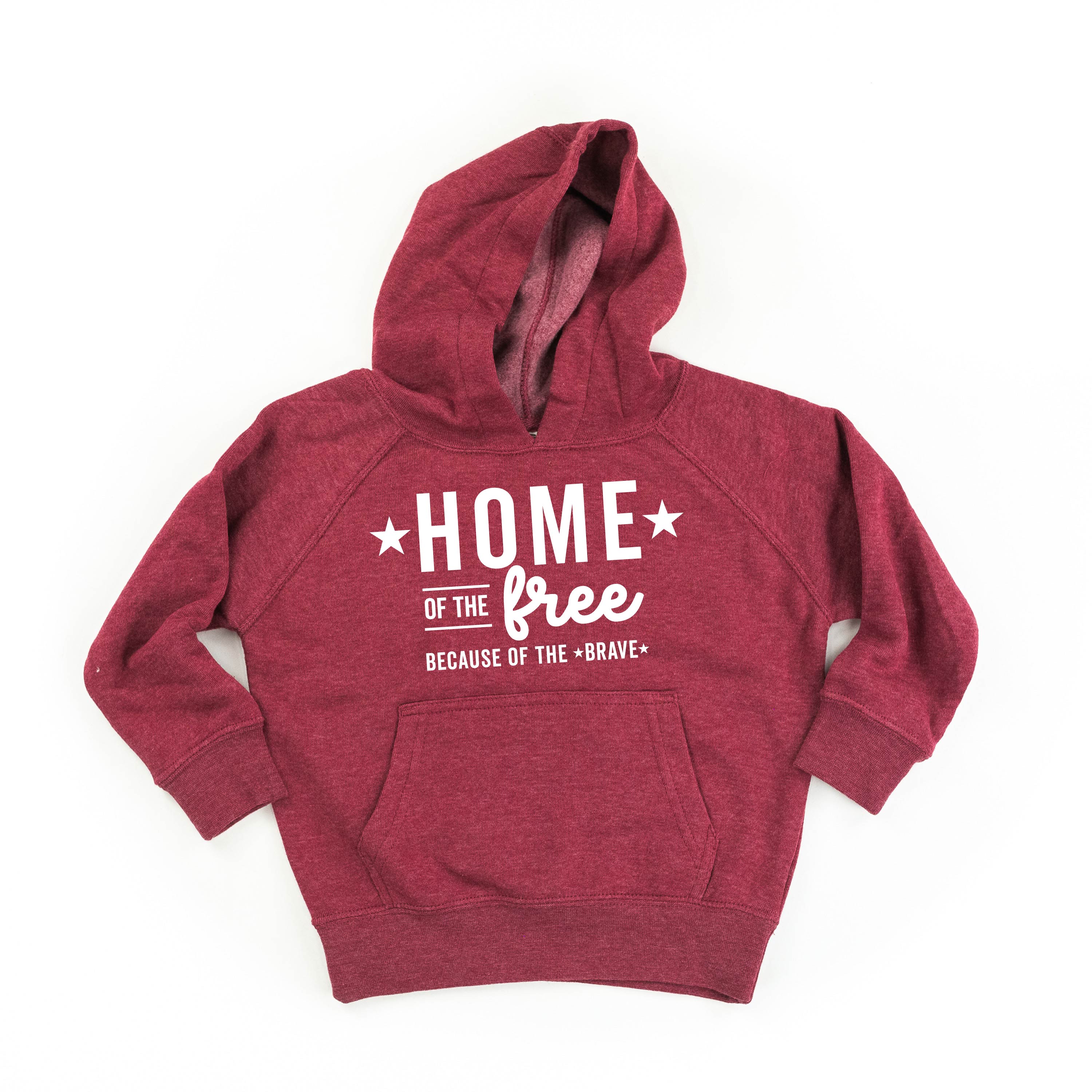 Home Of The Free Because Of The Brave - Child HOODIE Little Mama Shirt Shop LLC