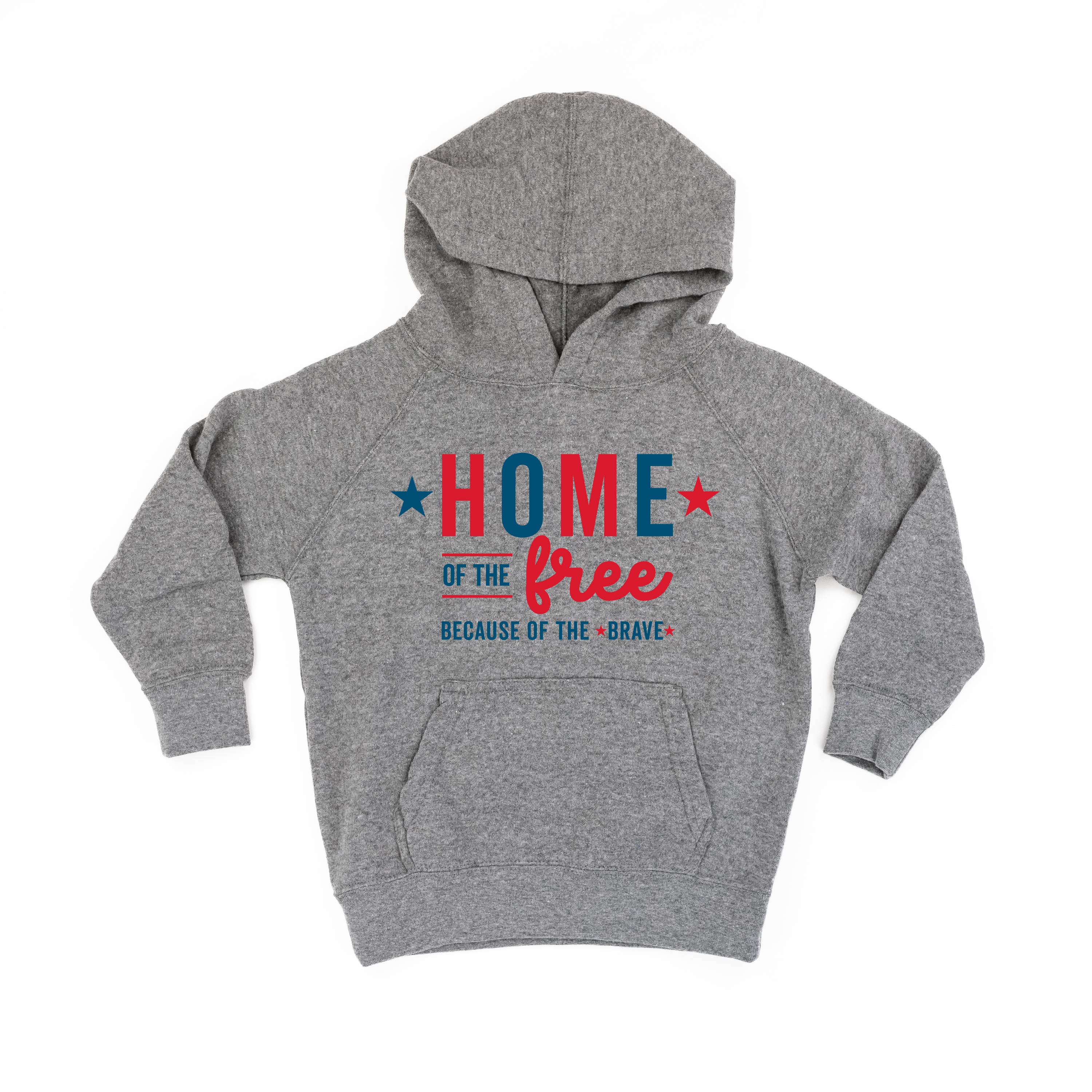 Home Of The Free Because Of The Brave - Child HOODIE Little Mama Shirt Shop LLC