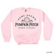 Home Grown Pumpkin Patch - Basic Fleece Crewneck Little Mama Shirt Shop LLC