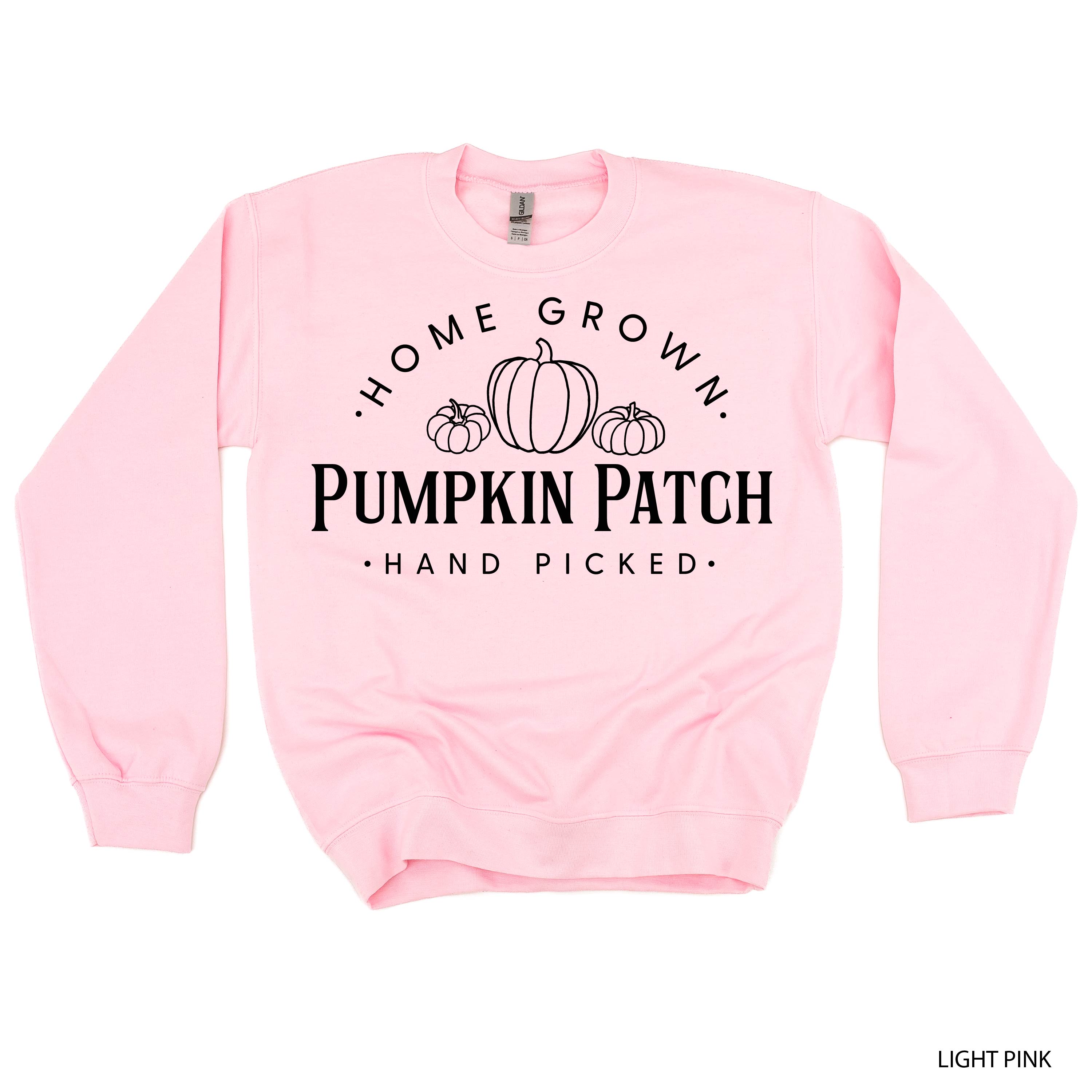 Home Grown Pumpkin Patch - Basic Fleece Crewneck Little Mama Shirt Shop LLC
