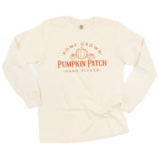Home Grown Pumpkin Patch - LONG SLEEVE Comfort Colors Tee Little Mama Shirt Shop
