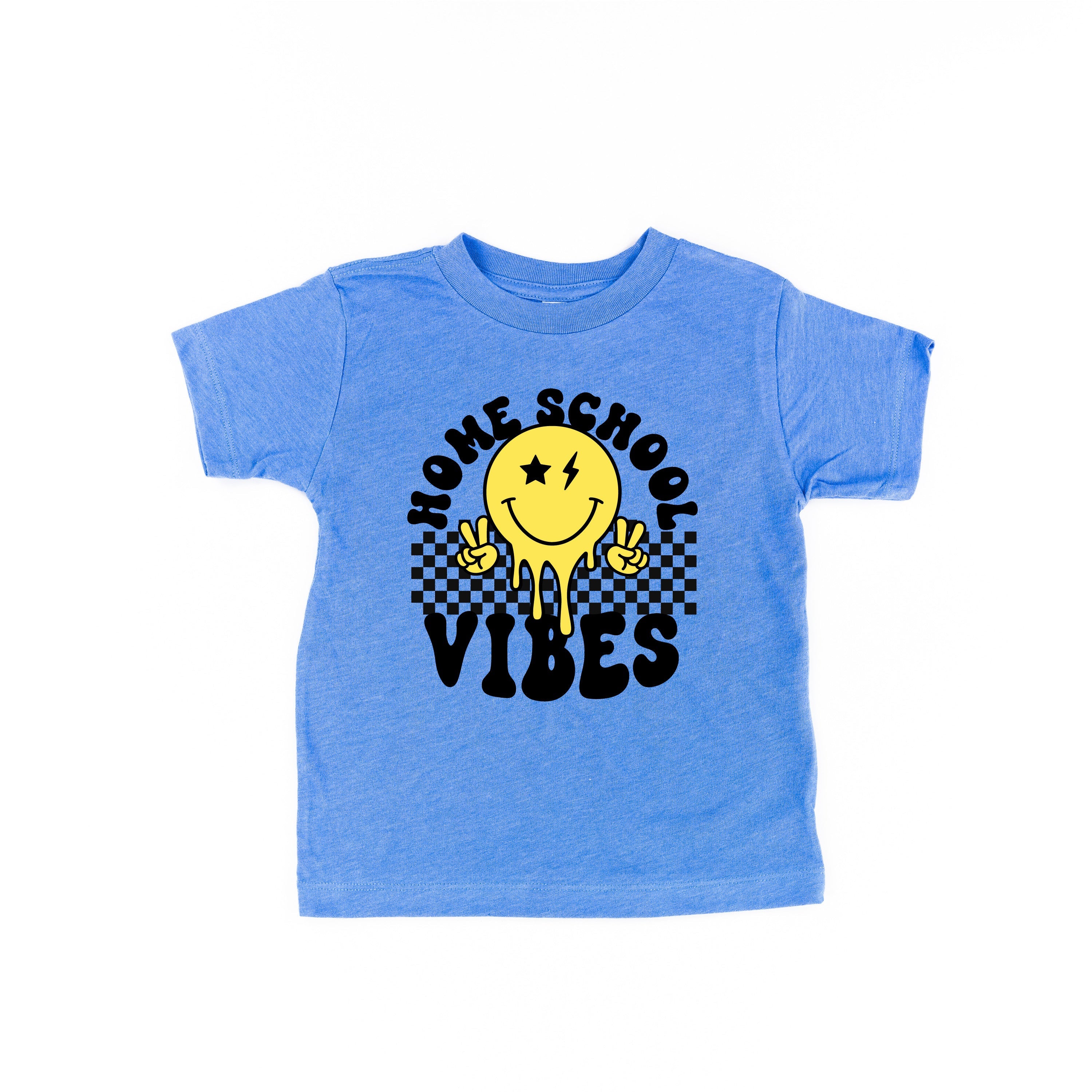 Home School Vibes - Peace Smiley - Child Tee Little Mama Shirt Shop