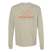 Home Grown Pumpkin Patch - LONG SLEEVE Comfort Colors Tee Little Mama Shirt Shop