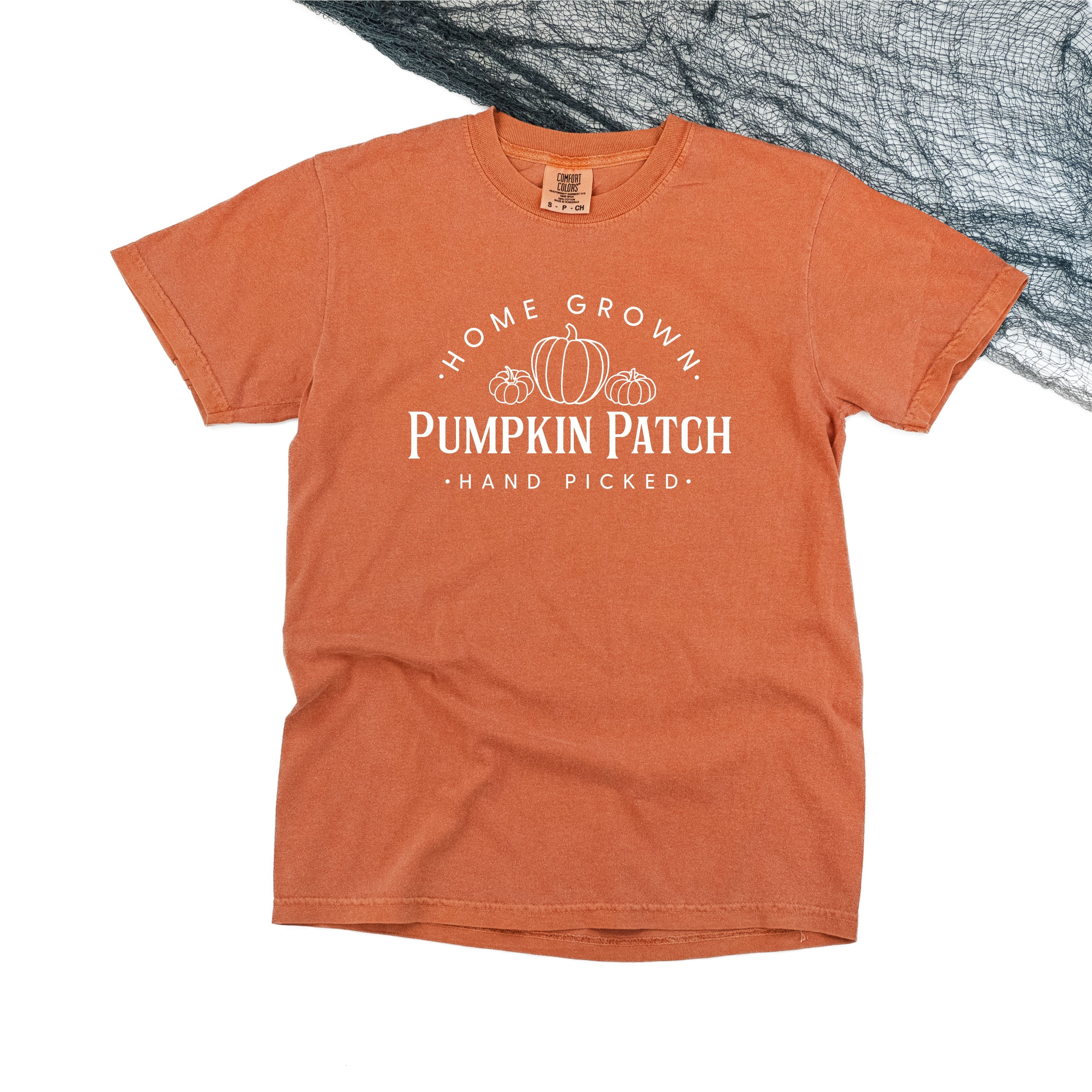 Home Grown Pumpkin Patch - SHORT SLEEVE COMFORT COLORS TEE Little Mama Shirt Shop