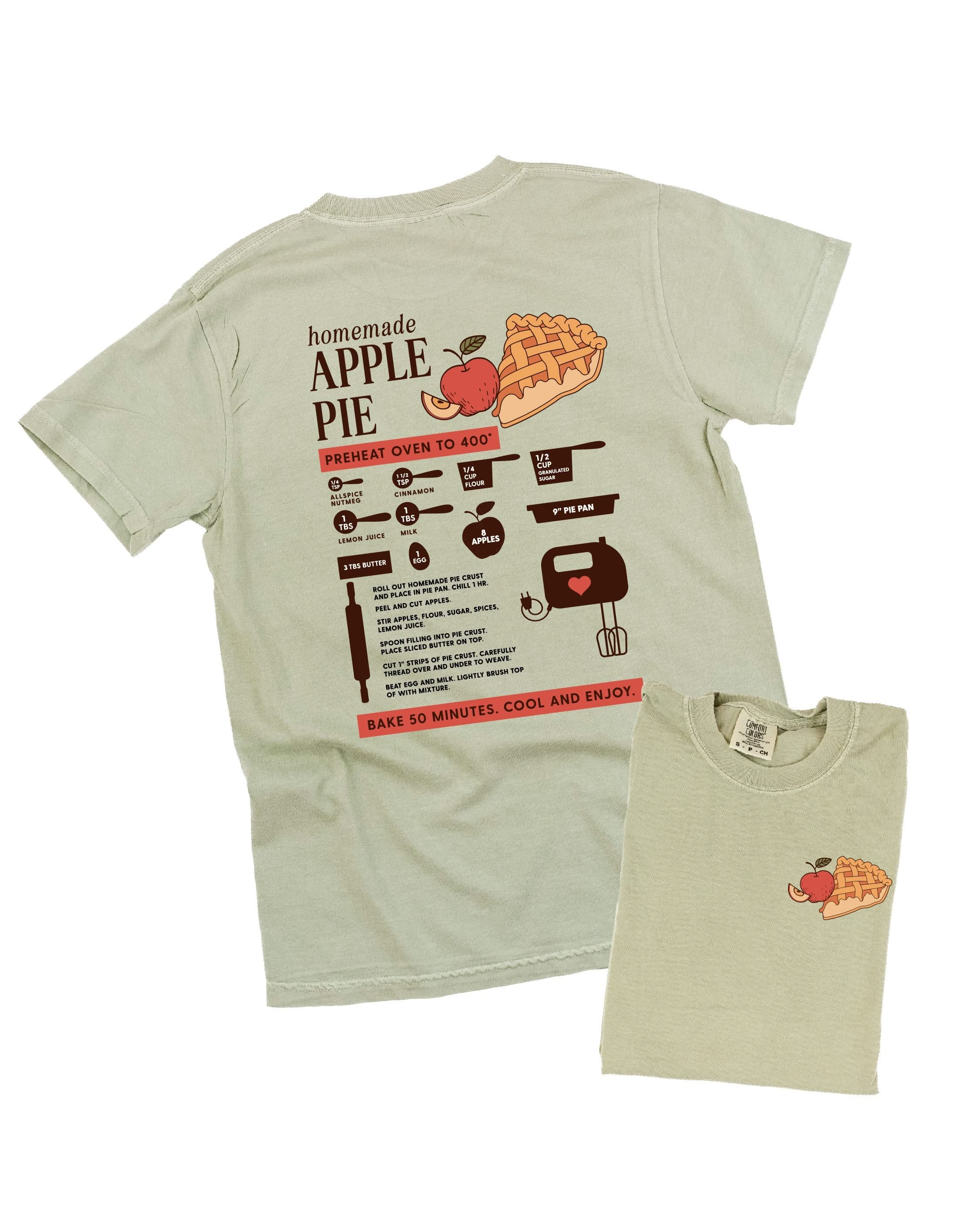 Homemade Apple Pie - Comfort Colors Tee Little Mama Shirt Shop