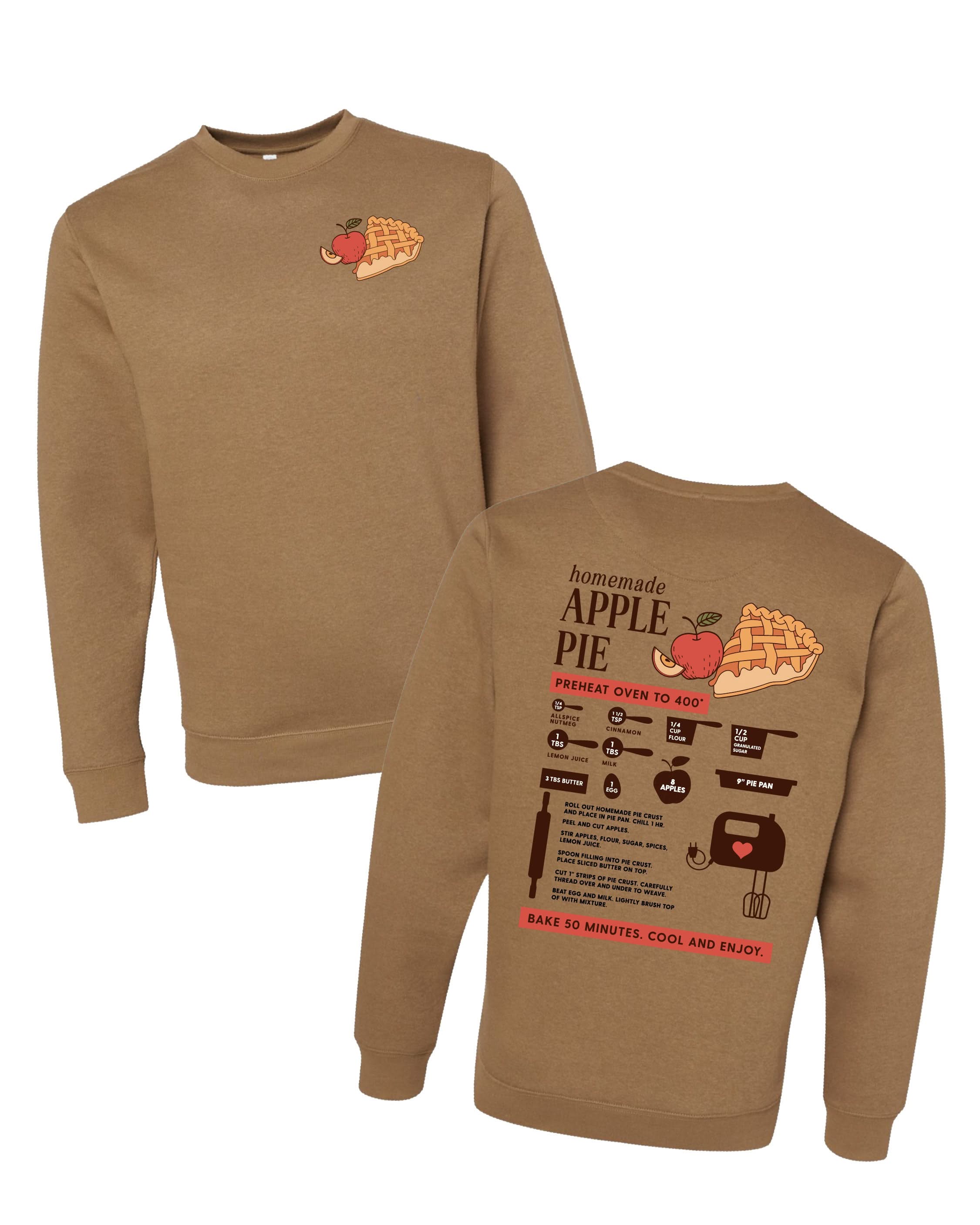 Homemade Apple Pie - ELEVATED Fleece Little Mama Shirt Shop LLC