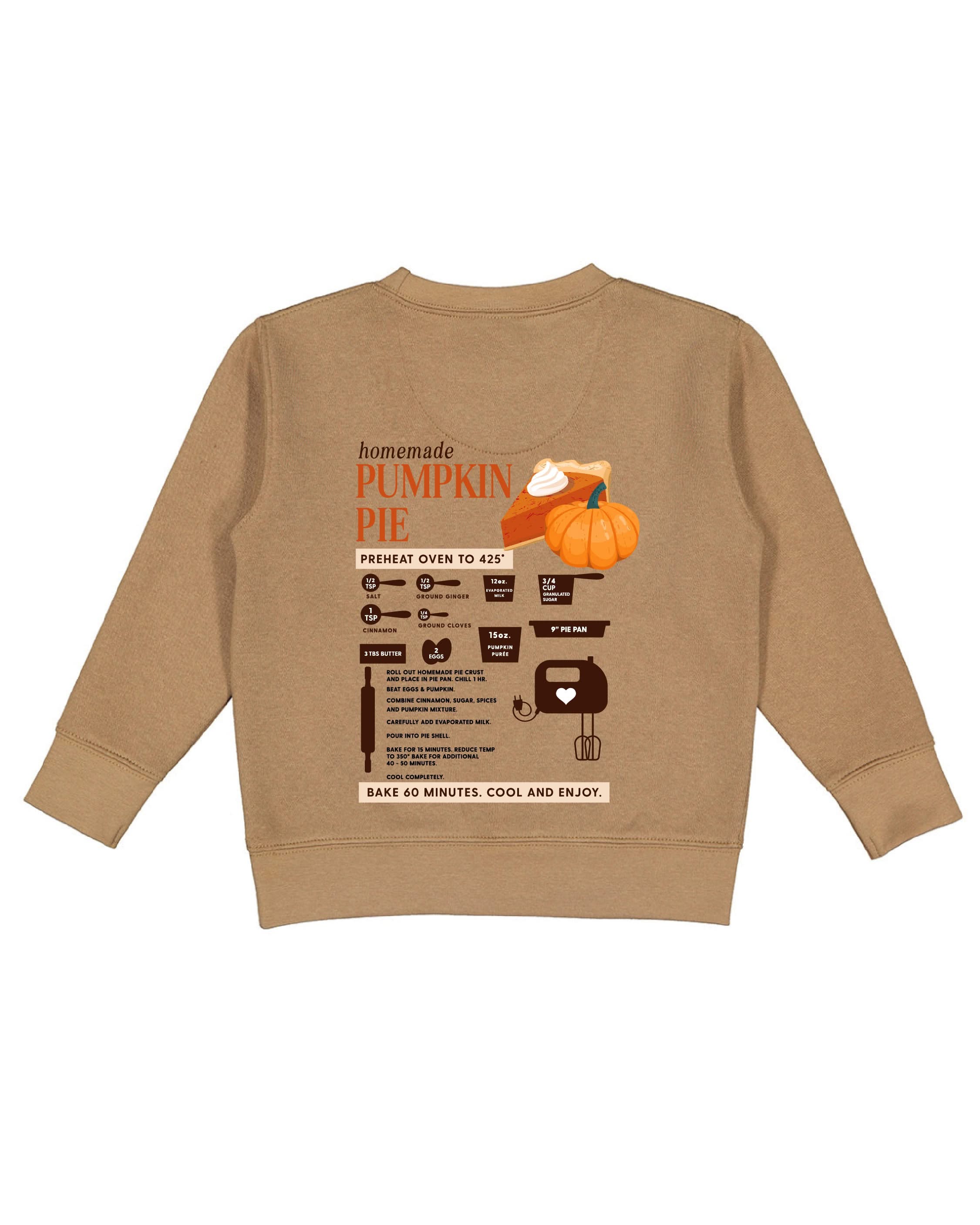 Homemade Pumpkin Pie - Child Sweater Little Mama Shirt Shop