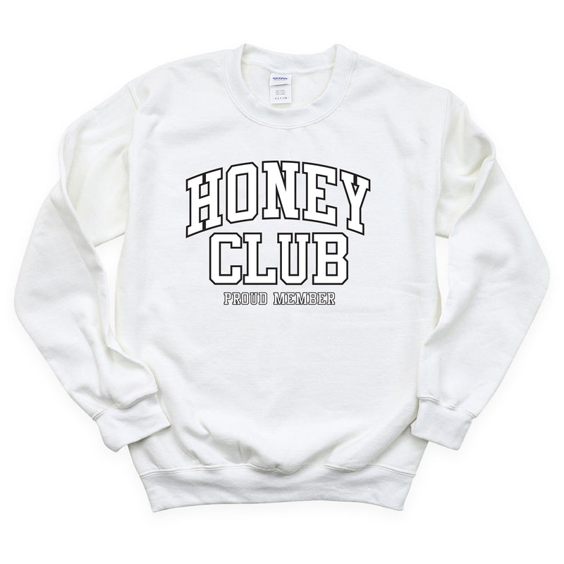 Varsity Style - HONEY Club - Proud Member - BASIC FLEECE CREWNECK