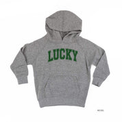 Lucky - Varsity Outline - Child Hoodie Little Mama Shirt Shop