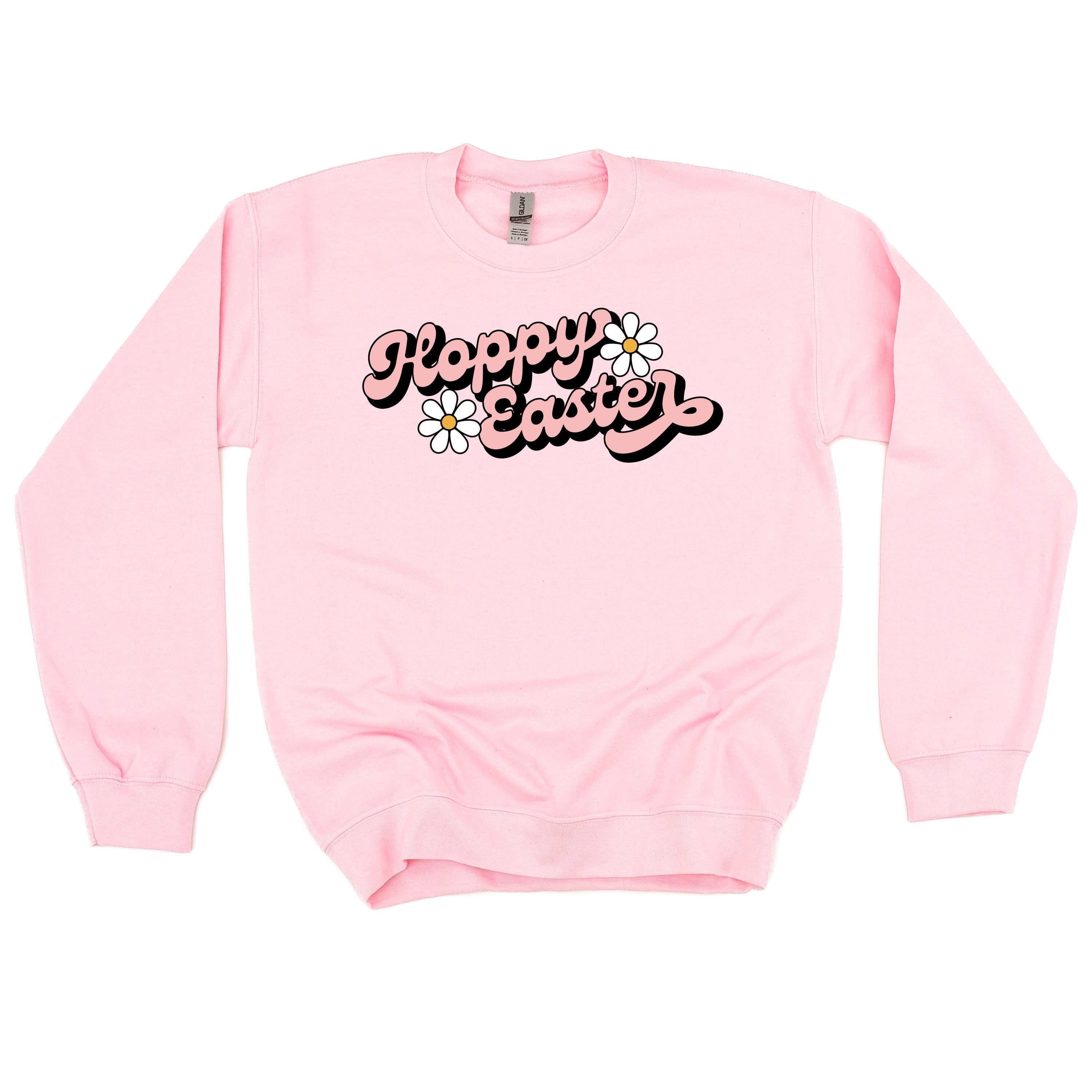 Hoppy Easter - Daisies - BASIC Fleece Little Mama Shirt Shop LLC