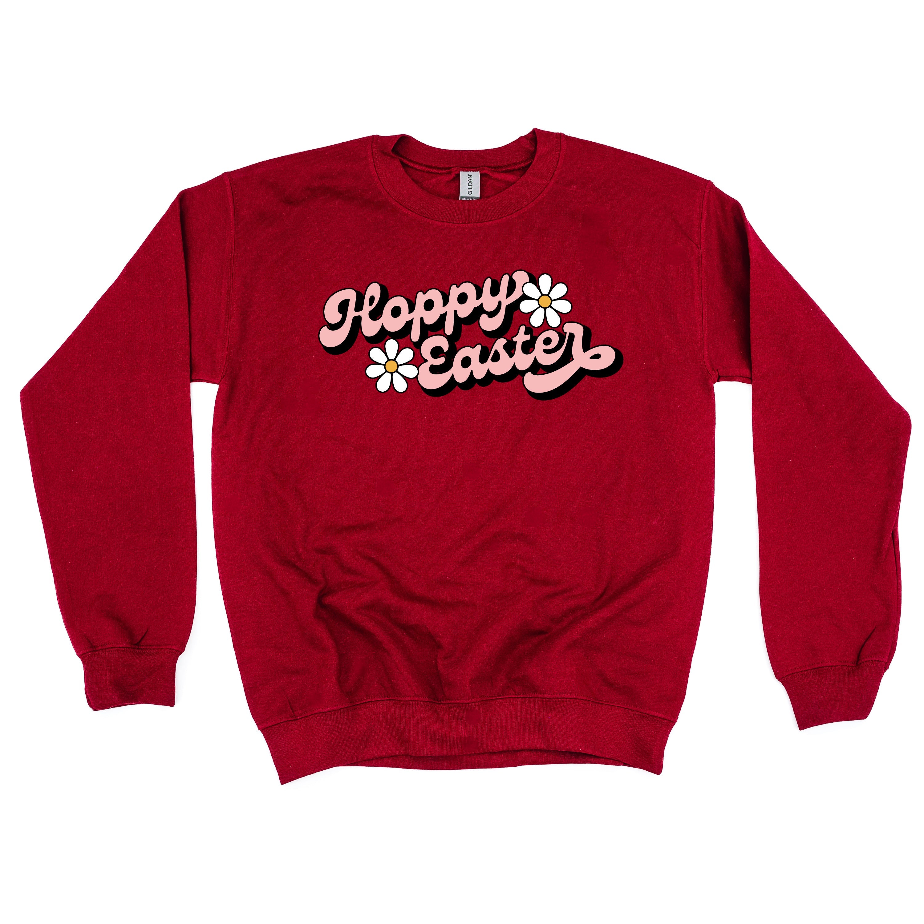 Hoppy Easter - Daisies - BASIC Fleece Little Mama Shirt Shop LLC