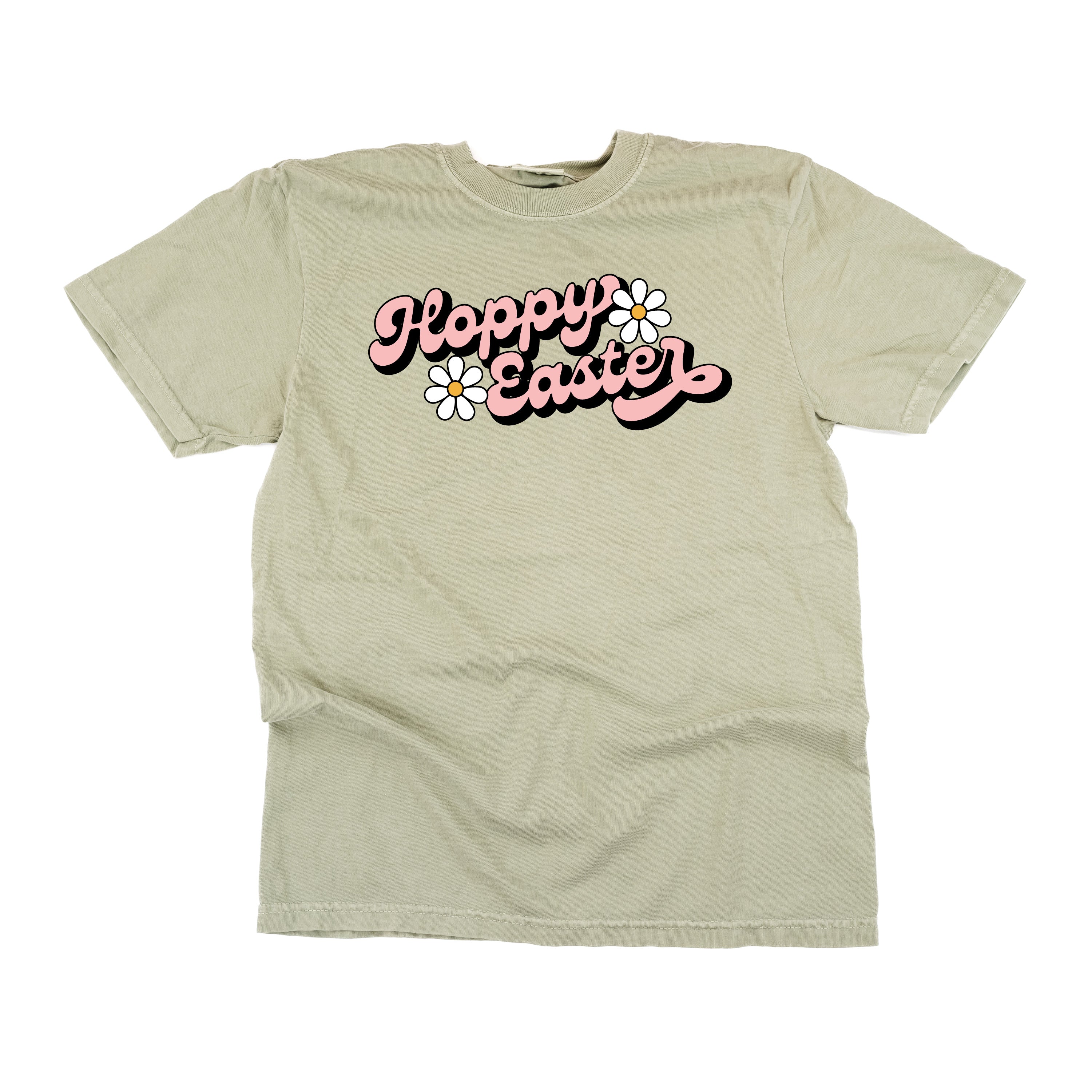 Hoppy Easter - Daisies - Comfort Colors Tee Little Mama Shirt Shop