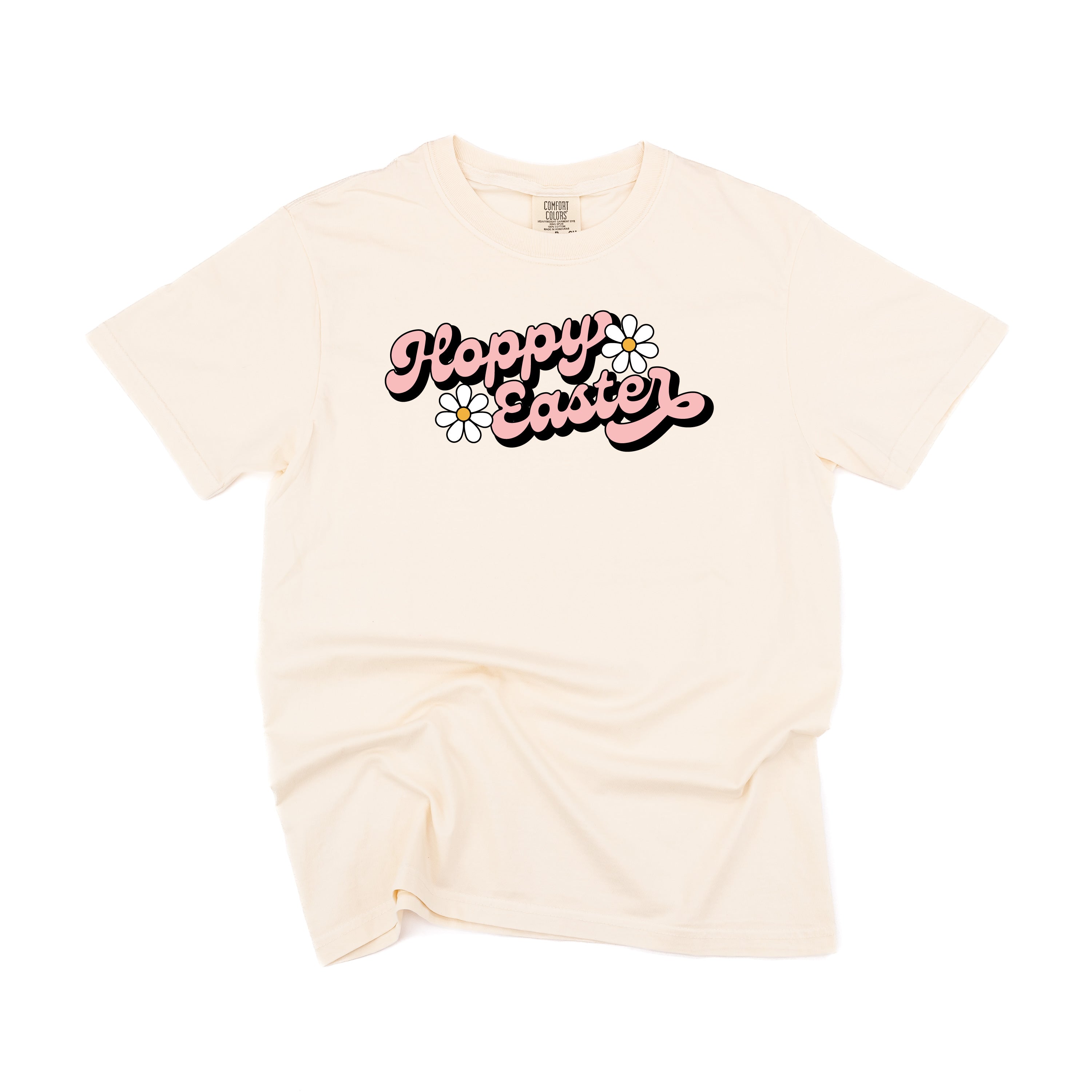 Hoppy Easter - Daisies - Comfort Colors Tee Little Mama Shirt Shop