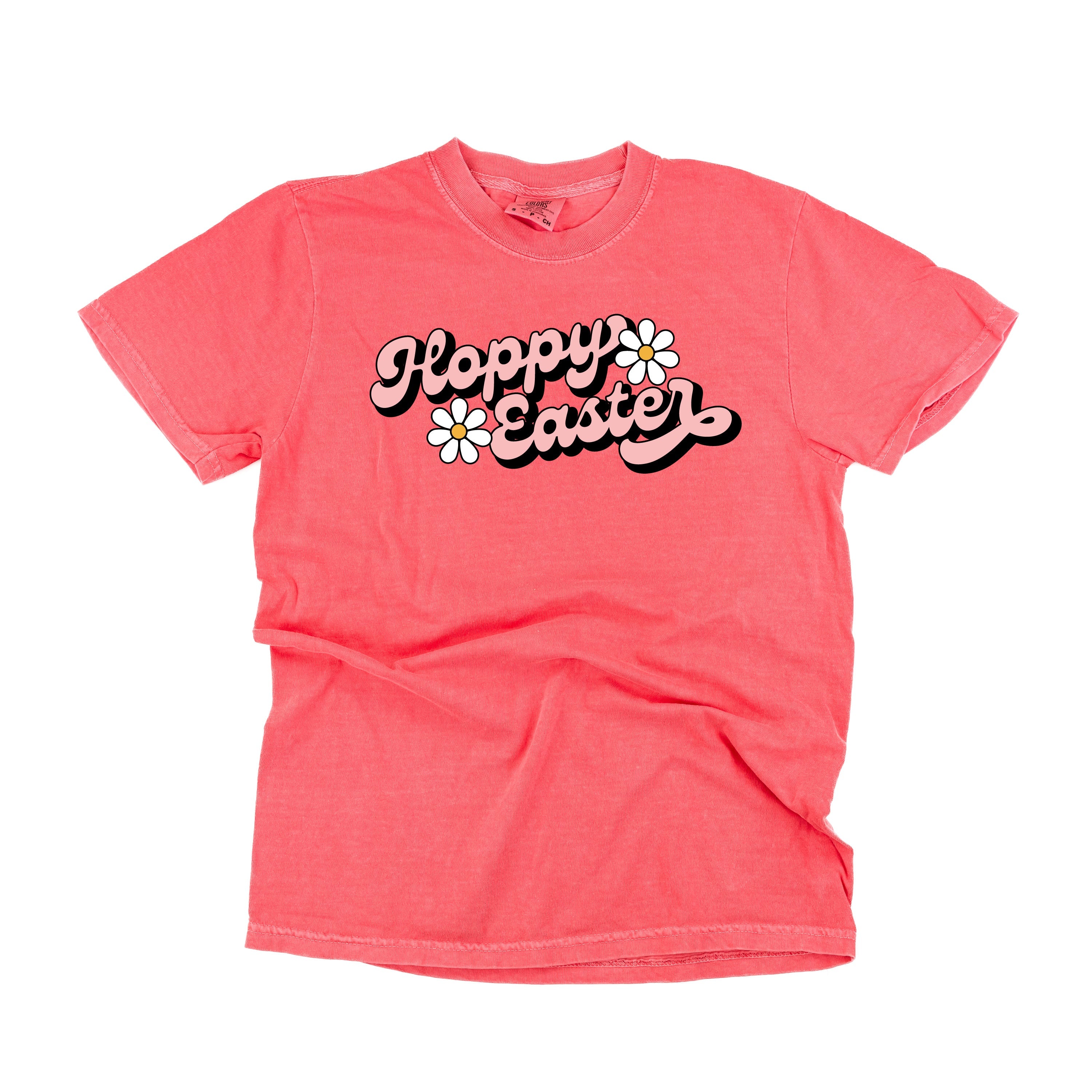 Hoppy Easter - Daisies - Comfort Colors Tee Little Mama Shirt Shop