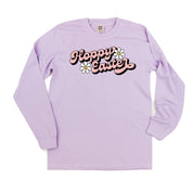 Hoppy Easter - Daisies - LONG SLEEVE Comfort Colors Tee Little Mama Shirt Shop