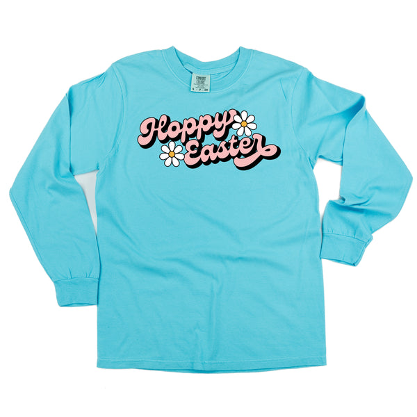Hoppy Easter - Daisies - LONG SLEEVE COMFORT COLORS TEE