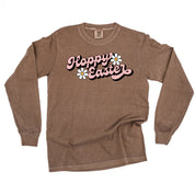 Hoppy Easter - Daisies - LONG SLEEVE Comfort Colors Tee Little Mama Shirt Shop