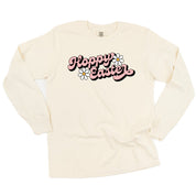 Hoppy Easter - Daisies - LONG SLEEVE Comfort Colors Tee Little Mama Shirt Shop